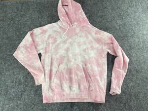 Artist Union Hoodie Women Medium Pink Tie Dye Sweatshirt Pullover Unisex N2